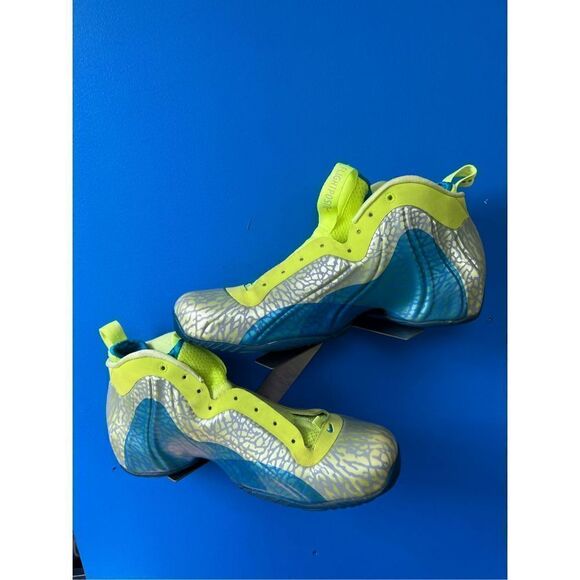 Nike Air Flightposite Exposed Volt/Photo Blue 616765-700 Men’s Size 13 No laces - Picture 2 of 6